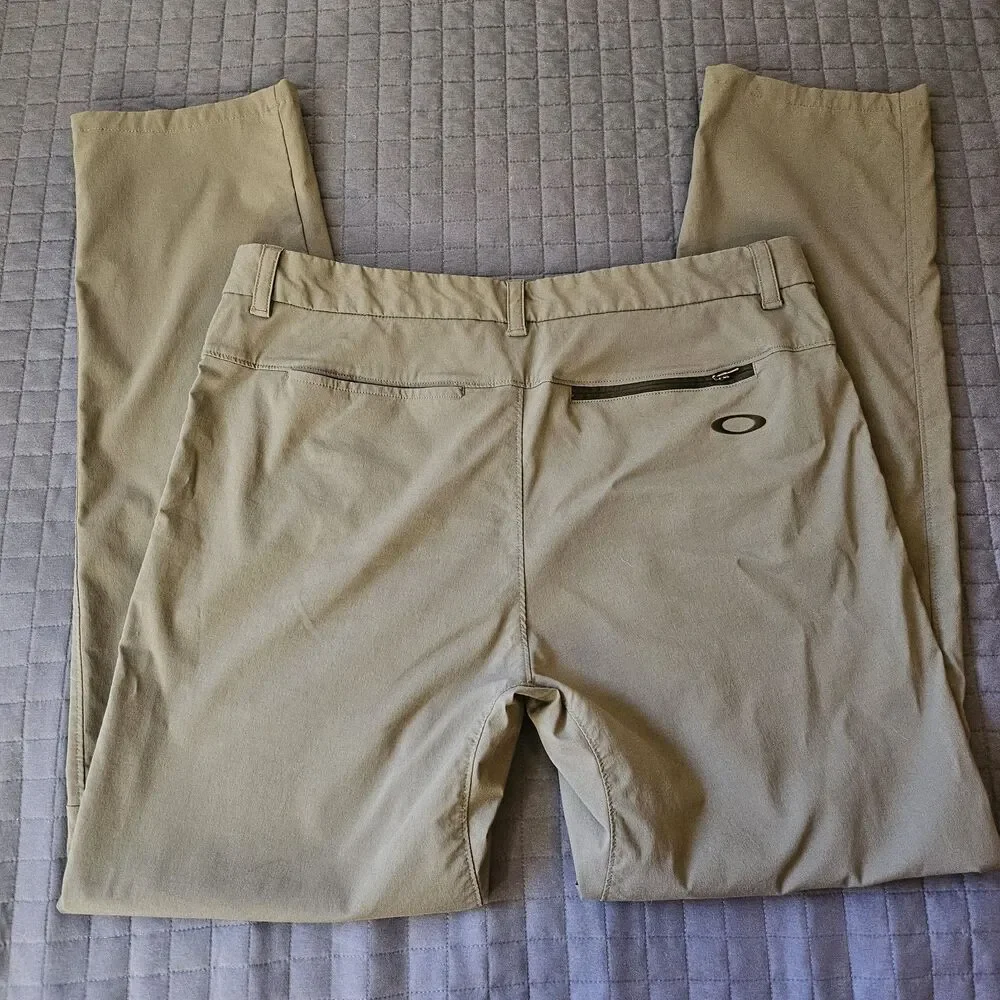 ​Oakley Mens Chino Pants 32x30 Gray Tech Casual Golf Technical Hiking Work - Picture 5 of 11